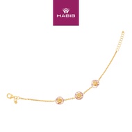 HABIB Oro Italia 916 Yellow and Rose Gold Bracelet GW43180523(YR)-BI