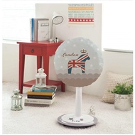 HY.-Likou Department Store-Korean Version Fresh Cute Fabric Round Electric Fan Dust Cover.dust Cover