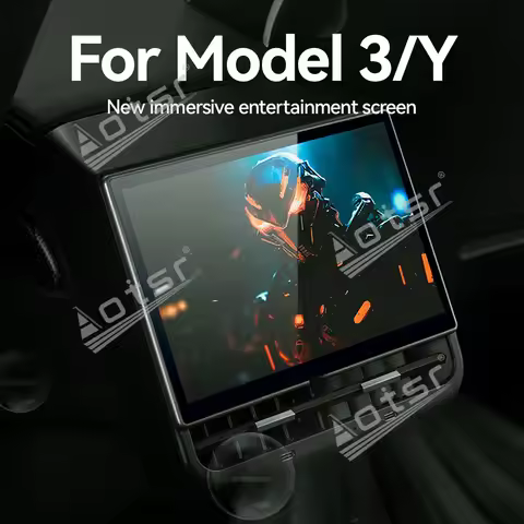 8.66 Inch WIFI Version For Tesla Model 3 X Y Rear LCD Entertainment Control Smart Touch Screen Rear 