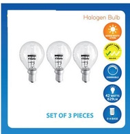 EZB  Bulb / 3 Pieces x PowerPac 42W 2700k E14 Halogen Bulbs-Warm White