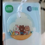 Line Friends Brown Cony Choco Birdie Seaside Surfing Round Ezlink Charms