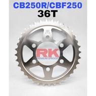 RK Japan Rear Sprocket Honda CB250R 36T Premium Sprocket Belakang CB250 CB 250 Accessories Spare Par
