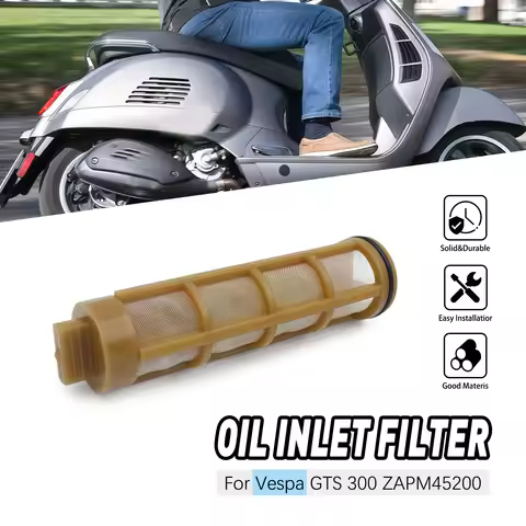 Intake Oil Filter For Vespa Modern X7 X8 X9 X10 GTV GTS MP3 300 CARNABY BEVERLY 843568 Engine Oil St
