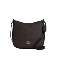 Coach Ellie File Bag In Signature Canvas - Walnut/Black