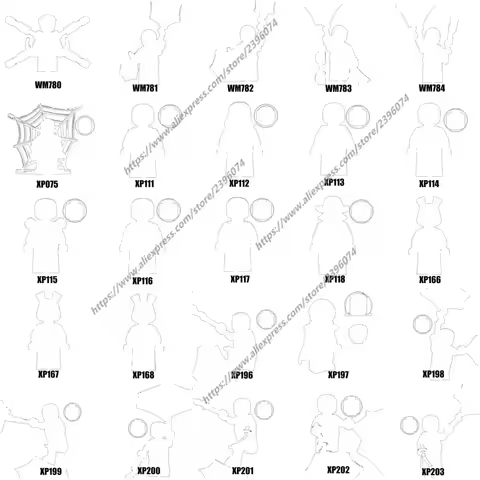 1PCS Action Figures Building Blocks toys WM780 WM781 WM782 WM783 WM784 XP075 XP111 XP112 XP113 XP114