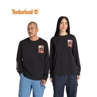 Timberland All Gender Long Sleeve Signal Ridge Back Graphic T-Shirt Black