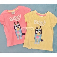 Estampo|Meiao Bluey 2-5y Girls' Tops Short-Sleeved T-Shirt Miaomiao Dog Brie Summer Children's Cloth