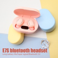 【With box】E7S TWS Music Wireless Bluetooth Headset 5.2 LED Display HiFi Headset Waterproof Sports Wireless Headset with Microphone Headset