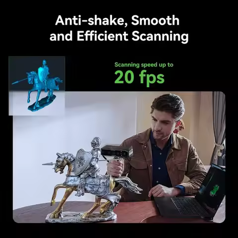 Creality CR-Scan Otter Portable Upgraded Handheld 3D Scanner 0.02mm Accuracy High Efficiency 20fps S