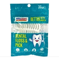 Dental Floss & pick contains 30.