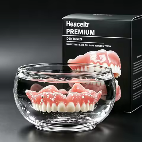 Slim Comfortable Custom Fit Dentures Boil to Shape Fits All Arch Sizes Reliable for Daily Meal Drink