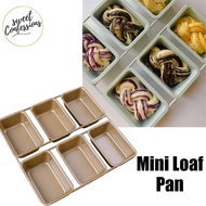 6 cavity brownie pan pound cake mould loaf pan baking financier tray 8.5 inch