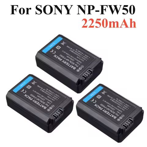FOR SONY np-fw50 NP FW50 Camera Battery For Sony Alpha a6500 a6300 a6000 a5000 a3000 NEX-3 a7R a7S N