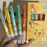 5 Pcs Pokémon Gel Pen 0.5mm Black Ink