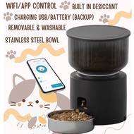 Automatic Smart Pet Feeder 3L Cat Dog Smart APP Control Automatik Bekas Makanan Kucing rojeco喂食器
