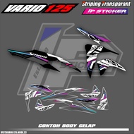 HONDA VARIO 125 MOTORCYCLE STRIPING STICKERS VARIO 125 2019HONDA - SIMPLE LIST OF IP RACING DESIGN. 