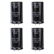 [Fast Ship] Audio Capacitor, Stable 63V Electrolytic Capacitor 10000uF 4pcs  for Amplifier