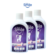 น้ำยาบ้วนปาก Full Smile BRIGHT TEETH MOUTH WASH ขนาด 300 มล. สำหรับดูแลช่องปาก