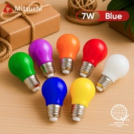 Mitsushi LED Colored Light Bulbs 7W E27 Holiday Party Decoration Light Bulbs