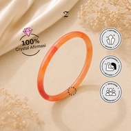 Zupazupazuu I Bangle Peach Coral Agate 6mm - Bangle - Bangle Bracelet - Increase Positive Energy & S
