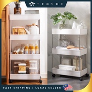 3/4 Tiers Narrow Wide Kitchen Trolley Storage Rack Bathroom Baby Trolley Organizer Trolley Cart Trol