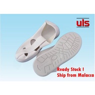 ESD Shoe 4 holes Shoes Clean room Shoe  Antistatic Shoe White SPU Sole ESD kasut PVC Leather  防静电4孔鞋