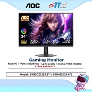 AOC 25G50F (24.5") / 27G50F (27") @180Hz / 24G50Z2 (23.8") / 27G50Z (27") @260Hz OC FHD Fast IPS Gam
