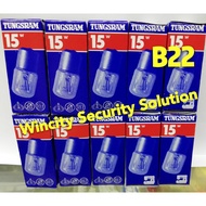 WSS (2pcs)Tungsram B22 15W Freezer Light Bulb