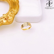 [Gold & Co]New Budget Ring Emas 916 Cincin Ombak Rindu 4 Layer 2021 Ring (2C) 1.xx grams Gold 916 Em