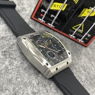 Hngh Event [Precise Timer] EXTRI Trendy Wine Barrel Richard {Leak Picking Quartz Silicone Tape Men's