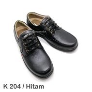 Sepatu Kulit Pria Finotti K 204, Hitam, Kualitas Terjamin