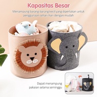 35*35CM Toy Storage Box Felt Storage Bucket Animal Shape Storage Box Children's Toy Storage Basket