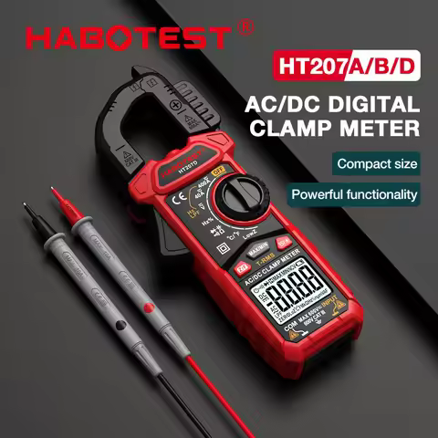 Portable multifunctional digital high-precision HT207A/B/D clamp multimeter, electrician specific LC