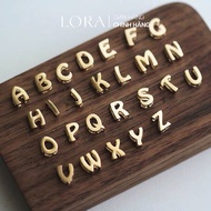 Dây Chuyền Chữ Cái Bạc S925 Mạ Vàng 24K LORA Thời Trang