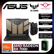 Asus TUF Gaming A16 FA617X-SN4028W 16'' QHD+ 240Hz Gaming Laptop ( Ryzen 9 7940HS, 16GB, 1TB SSD, RX