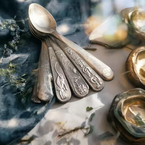 2026 new S999 pure silver 99.9% spoon, edible silver household tableware, solid soup spoon handmade,