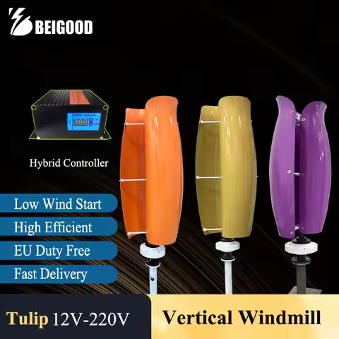 4KW Wind Generator For Home 4000W Vertical Wind Turbine Windmill 12v 24v 48v 3KW 2KW Power Generator