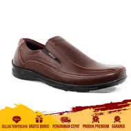 DOLCIMOD - Sepatu Pantofel Pria Kulit Slip On Kerja Kantoran Nikahan Kondangan QMR 11 Formal Trendy 