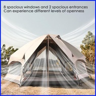 Family Camping Tent Camping Tents Portable Family Tent Large Capacity Camp Tent Waterproof Double-Layer hoabiaxsg hoabiaxsg