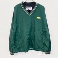 90年代古著Champion套頭夾克，復古綠色，L碼