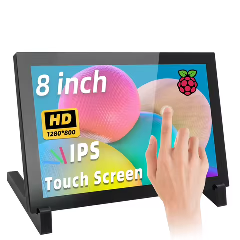 8 Inch IPS Portable Monitor 1280x800 Capacitive Touch Screen Display for Raspberry Pi 5/400/4/3 Win 