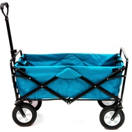 4 Wheels Folding Wagon Cart Outdoor Hand Truck Trolley Cart Camping Trolley Fishing Wagon Cart
