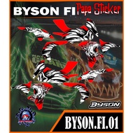 Byson FI Striping Sticker Variations Motorcycle Scotlet Stickers List YAMAHA BYSON FI CODE 01
