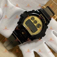 GSK DW6900 CB1 CERMIN KACA Hitam Black Gold Jam Tangan Lelaki Perempuan Unisex Digital Watch G Viral  Shock Resistant