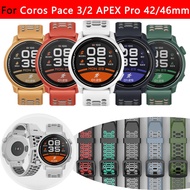 20/22mm Silicone Sports Strap For COROS PACE 3 2 Bracelet APEX 2 Pro Coros apex 46 42mm Replacement watch Band Wristbands Accessorie