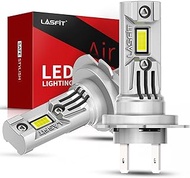 LASFIT H7 LED Bulb 2023, 8 CSP Chips Super Bright 6000K Cool White, 1:1 Mini Size, Non-polarity, No Adapter Required Plug and Play, All-in-One Halogen Replacement for Hi/Lo Fog Light, Fan, Pack of 2