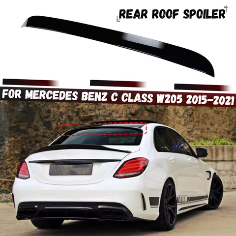 Car Rear Window Roof Spoiler Wings Bodykit For Mercedes Benz C Class W205 C160 C200 C260 C300 C43 C6