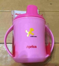 愛普力卡 Aprica 簡便型 喝水杯 粉紅色  嬰幼兒 學習