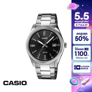 CASIO นาฬิกาข้อมือ CASIO รุ่น MTP-1302D-1A1VDF วัสดุสเตนเลสสตีล สีดำ