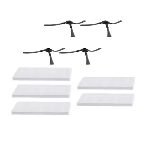 Robot Vacuum Cleaner HEPA Filter Side Brush for Medion MD 19098 Robotic Vacuum Cleaner Spare Parts A